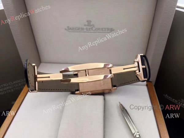 Clone Jaeger LeCoultre Grande Reverso Duo Men Watch Rose Gold with Date Clone Jaeger LeCoultre Grande Reverso Duo Men Watch Rose Gold with Date