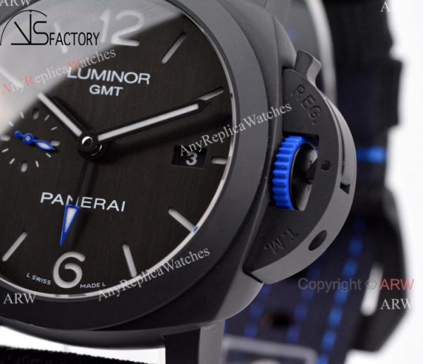 2021 New! VSF Swiss Panerai Luminor GMT Bucherer Blue PAM 1176 Watch Ceramic Case 2021 New! VSF Swiss Panerai Luminor GMT Bucherer Blue PAM 1176 Watch Ceramic Case