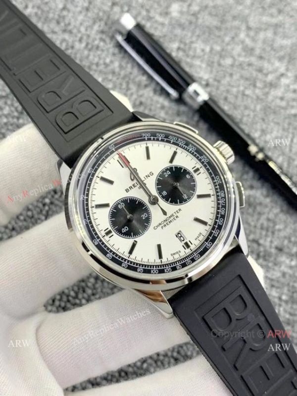 Breitling Premier B01 Chronograph Copy Watches Blue Rubber Strap Breitling Premier B01 Chronograph Copy Watches Blue Rubber Strap