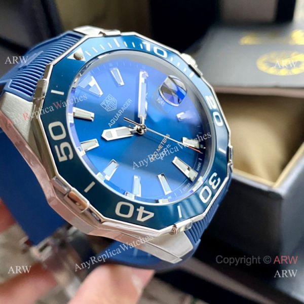 New Replica TAG Heuer Aquaracer 300m QUARTZ Watch Blue Rubber Strap New Replica TAG Heuer Aquaracer 300m QUARTZ Watch Blue Rubber Strap