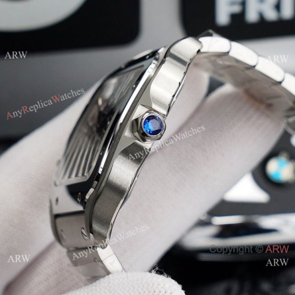 (TW ) Best Skeleton Cartier Santos Stainless Steel Watch For Men High End Replica (TW ) Best Skeleton Cartier Santos Stainless Steel Watch For Men High End Replica