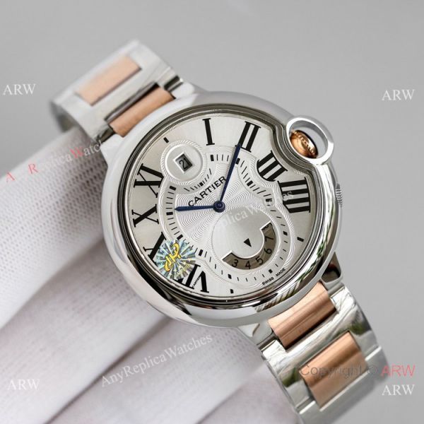 JH Factory Swiss Ballon Bleu Cartier 9120 Watch Two Tone Rose Gold 42mm JH Factory Swiss Ballon Bleu Cartier 9120 Watch Two Tone Rose Gold 42mm