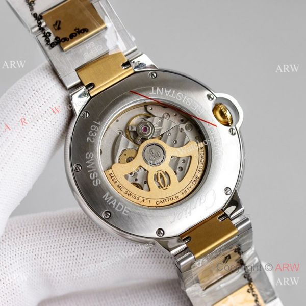 JH Factory Swiss Replica Ballon Bleu Cartier 9120 Watch Two Tone 42mm JH Factory Swiss Replica Ballon Bleu Cartier 9120 Watch Two Tone 42mm