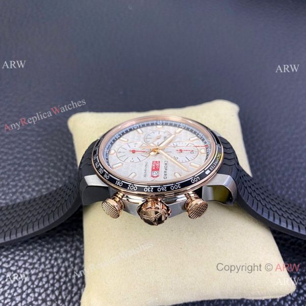 Swiss Grade one Copy Chopard Mille Miglia GTS Azzurro Watch Rose Gold Crown White Dial Swiss Grade one Copy Chopard Mille Miglia GTS Azzurro Watch Rose Gold Crown White Dial