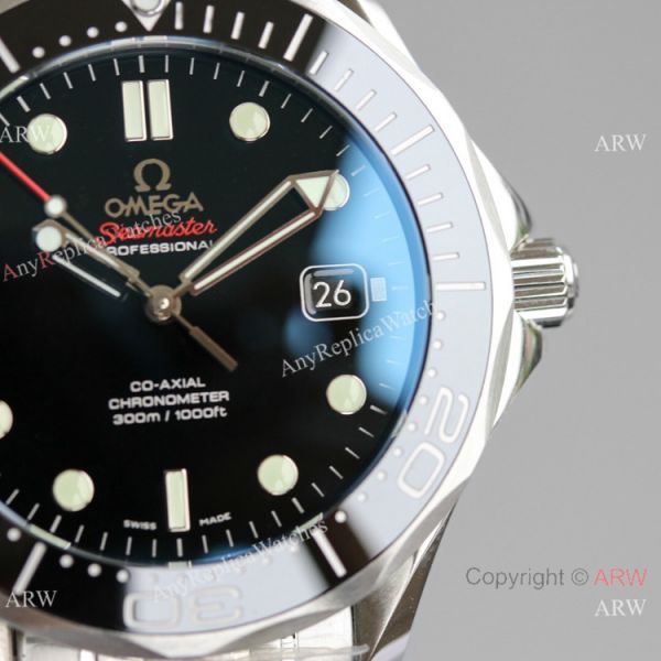 JH Factory Copy Omega Seamaster James Bond Seagull 2824 Watch Black Dial 42mm JH Factory Copy Omega Seamaster James Bond Seagull 2824 Watch Black Dial 42mm