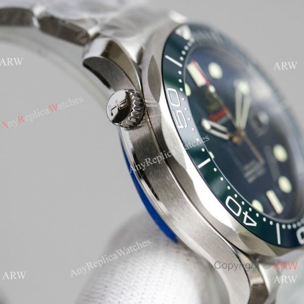 JH Factory Omega Seamaster James Bond Seagull 2824 Watch Replica Dark Blue Dial 42mm JH Factory Omega Seamaster James Bond Seagull 2824 Watch Replica Dark Blue Dial 42mm