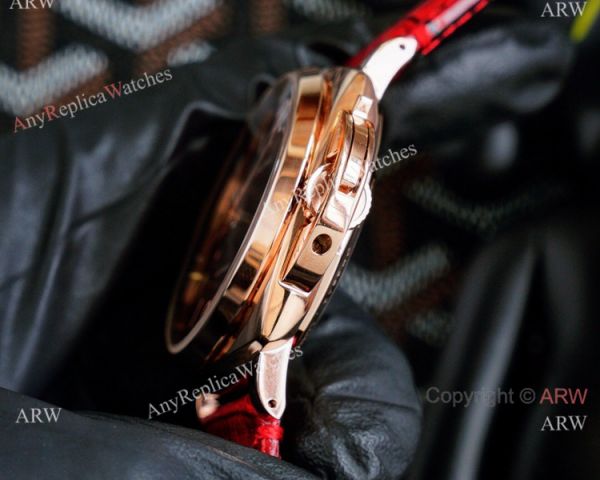 Copy Panerai Luminor Due 42mm Autmatic Watch With A Red Dial Red Leather Strap Copy Panerai Luminor Due 42mm Autmatic Watch With A Red Dial Red Leather Strap