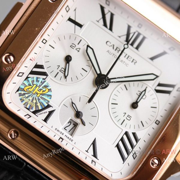 JH Swiss Grade Cartier Santos de Cartier Chronograph Rose Gold Watch 2021 New! JH Swiss Grade Cartier Santos de Cartier Chronograph Rose Gold Watch 2021 New!