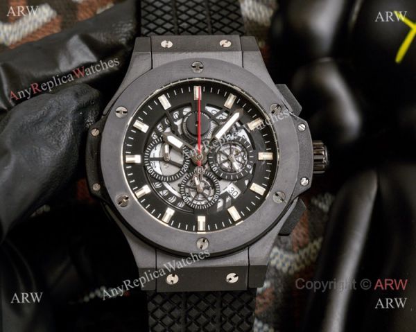 Clone Hublot Big Bang Chronograph Solid Black Watch For Sale Clone Hublot Big Bang Chronograph Solid Black Watch For Sale
