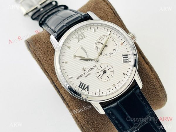 Swiss Grade One Vacheron Constantin Patrimony TWS Cal.1420 watch White Power reserve Dial Swiss Grade One Vacheron Constantin Patrimony TWS Cal.1420 watch White Power reserve Dial
