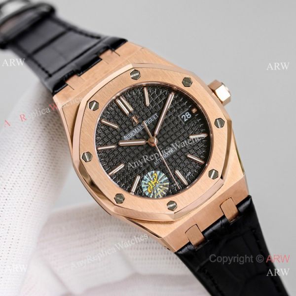 JH Factory Audemars Piguet Royal Oak Rose Gold 37mm Gray Dial Watch JH Factory Audemars Piguet Royal Oak Rose Gold 37mm Gray Dial Watch