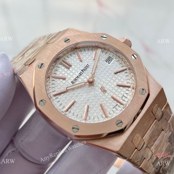 Copy Audemars Piguet Royal Oak Jumbo QUARTZ Watch Rose Gold White Dial Copy Audemars Piguet Royal Oak Jumbo QUARTZ Watch Rose Gold White Dial