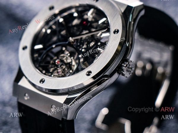 Silver Hublot Skeleton Tourbillon Clone Watch Hublot Classic Fusion 42mm Watch Silver Hublot Skeleton Tourbillon Clone Watch Hublot Classic Fusion 42mm Watch