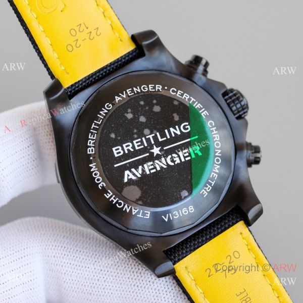 JH Factory Copy Breitling Avenger Chronograph 7750 Watch Black Case Nato Strap JH Factory Copy Breitling Avenger Chronograph 7750 Watch Black Case Nato Strap