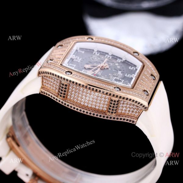 Best Quality Copy Richard Mille Rm010 Rose Gold Full Diamonds Watch Automatic Best Quality Copy Richard Mille Rm010 Rose Gold Full Diamonds Watch Automatic