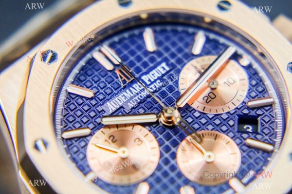 Grade 1A Swiss Copy Audemars Piguet Royal Oak Chronograph Watch ETA7750 Rose Gold Subdials Grade 1A Swiss Copy Audemars Piguet Royal Oak Chronograph Watch ETA7750 Rose Gold Subdials