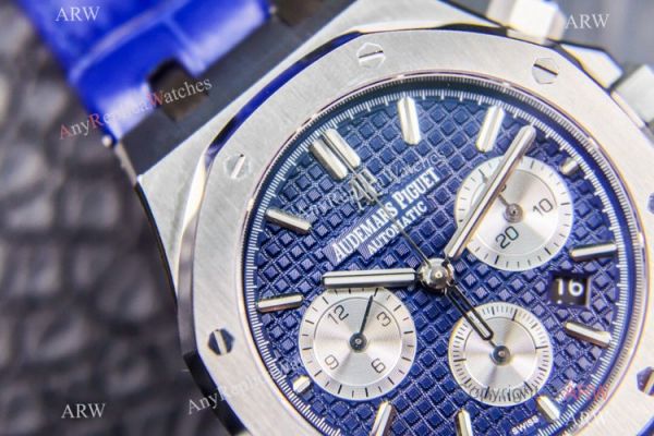 Grade 1A Swiss Copy Audemars Piguet Royal Oak Chrono ETA 7750 Watch 41mm SS Blue Dial Grade 1A Swiss Copy Audemars Piguet Royal Oak Chrono ETA 7750 Watch 41mm SS Blue Dial