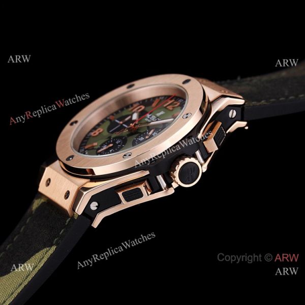 Japan Grade Copy Hublot Big Bang VK Chronograph Watch Rose Gold Black Dial Japan Grade Copy Hublot Big Bang VK Chronograph Watch Rose Gold Black Dial