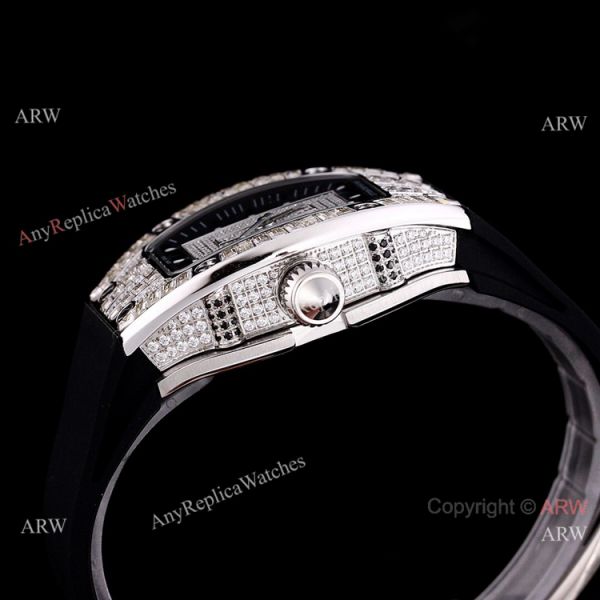 Swiss Quality Richard Mille RM 007-01 Iced Out Diamond Watch Women Size Swiss Quality Richard Mille RM 007-01 Iced Out Diamond Watch Women Size