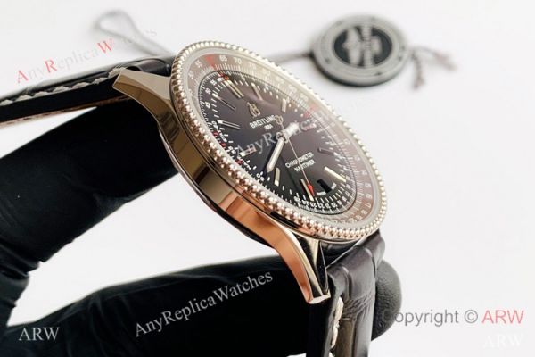 V7 Factory Swiss Replica Breitling Navitimer 1 Watch Black Dial Black Leather Strap V7 Factory Swiss Replica Breitling Navitimer 1 Watch Black Dial Black Leather Strap
