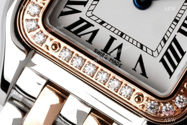 BV Factory Cartier Panthere De Two Tone Rose Gold Diamond Watch 22mm Swiss Quartz Movement BV Factory Cartier Panthere De Two Tone Rose Gold Diamond Watch 22mm Swiss Quartz Movement