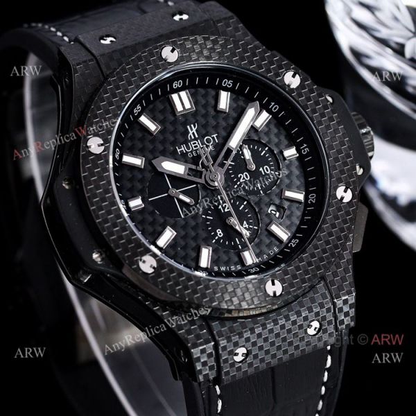 Hublot Big Bang 48mm All Black Carbon Fiber Automatic Watch High Copy Hublot Big Bang 48mm All Black Carbon Fiber Automatic Watch High Copy