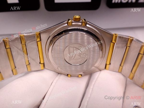 Copy Omega Constellation Two Tone White MOP Dial Watch Men Copy Omega Constellation Two Tone White MOP Dial Watch Men