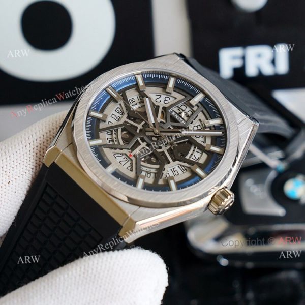 Best Zenith Defy Classic Skeleton Dial Black Rubber Strap 41mm High Copy Watch Swiss Grade Best Zenith Defy Classic Skeleton Dial Black Rubber Strap 41mm High Copy Watch Swiss Grade