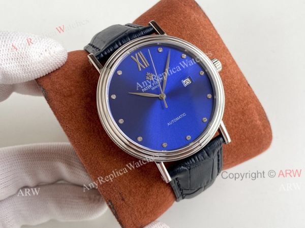 Patek Philippe Calatrava Classic Watch Mens Green Dial Automatic Replica Watch Patek Philippe Calatrava Classic Watch Mens Green Dial Automatic Replica Watch