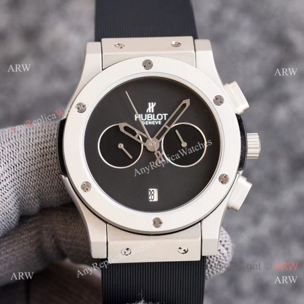 2021 New Copy Hublot Classic Fusion 43mm Watch Onyx Dial Green Subdials 2021 New Copy Hublot Classic Fusion 43mm Watch Onyx Dial Green Subdials