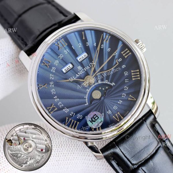 New Blancpain Villeret Moon Phase Watch 6654 Rose Gold Replica Watch V2 New Upgraded New Blancpain Villeret Moon Phase Watch 6654 Rose Gold Replica Watch V2 New Upgraded