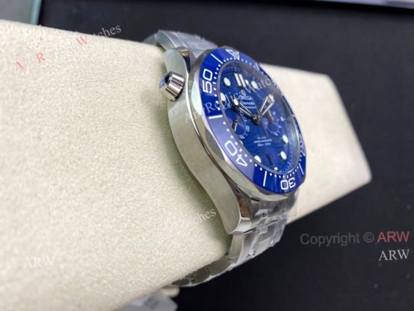 New OM Factory Copy Omega Seamaster 300 Diver Blue Waves Face With Ss Bracelet 44mm New OM Factory Copy Omega Seamaster 300 Diver Blue Waves Face With Ss Bracelet 44mm