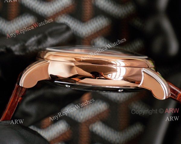 Automatic Montblanc Tourbillon Geosphere Rose Gold Replica Watch Brown Leather Strap For Men Automatic Montblanc Tourbillon Geosphere Rose Gold Replica Watch Brown Leather Strap For Men