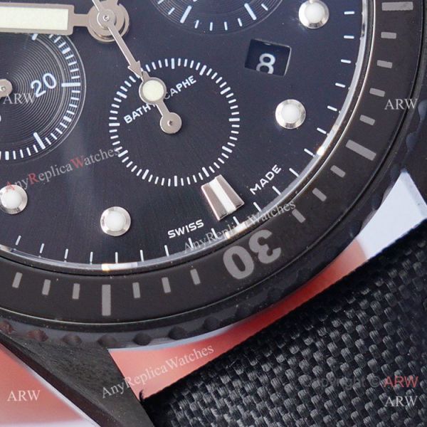 2021 Swiss Copy Blancpain Fifty Fathoms Bathyscaphe Chronographe Flyback Watch All Black 2021 Swiss Copy Blancpain Fifty Fathoms Bathyscaphe Chronographe Flyback Watch All Black
