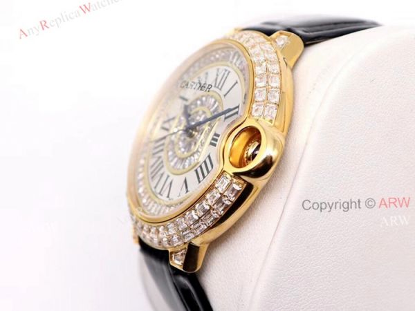 Replica Cartier Ballon Bleu 42mm Gold Watch With Diamonds Replica Cartier Ballon Bleu 42mm Gold Watch With Diamonds