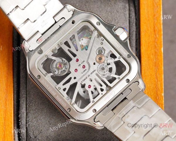 New Two Tone Rose Gold Santos de Cartier Skeleton watch WHSA0016 New Two Tone Rose Gold Santos de Cartier Skeleton watch WHSA0016