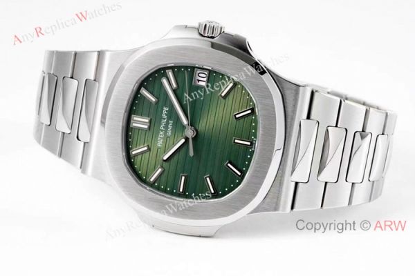 PPF Swiss Replica Patek Philippe Nautilus 5711A Olive-green Dial Watch 324 Movement PPF Swiss Replica Patek Philippe Nautilus 5711A Olive-green Dial Watch 324 Movement