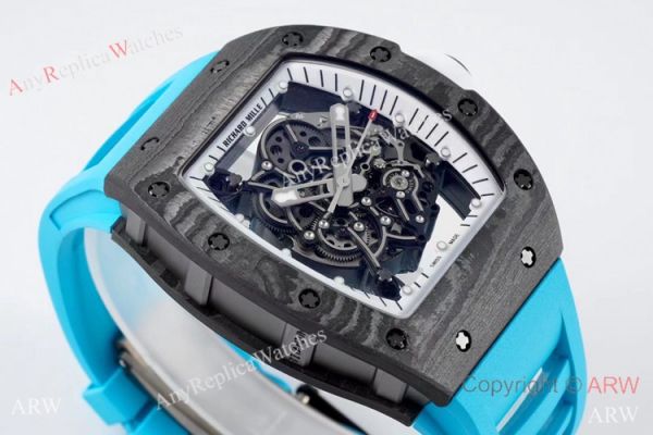 ZF Favtory Richard Mille RM 055 Bubba Watson NTPT Carbon Blue Watch 42mm ZF Favtory Richard Mille RM 055 Bubba Watson NTPT Carbon Blue Watch 42mm
