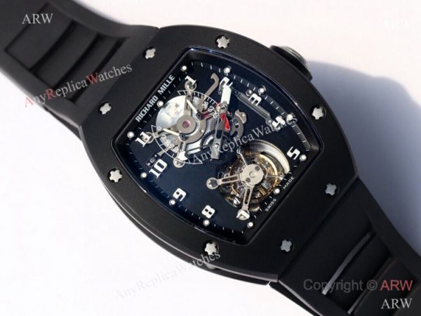 Super Clone Richard Mille RM001 Real Tourbillon JB Factory Black PVD Watch Super Clone Richard Mille RM001 Real Tourbillon JB Factory Black PVD Watch