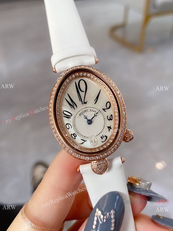 Breguet Reine De Naples Rose Gold MOP Dial Watch Lady Size Breguet Reine De Naples Rose Gold MOP Dial Watch Lady Size