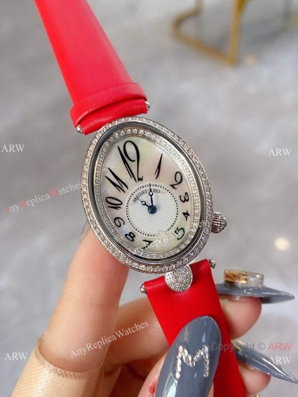 Breguet Reine De Naples White Mother of Pearl Dial Watch Lady Size 28mm Breguet Reine De Naples White Mother of Pearl Dial Watch Lady Size 28mm