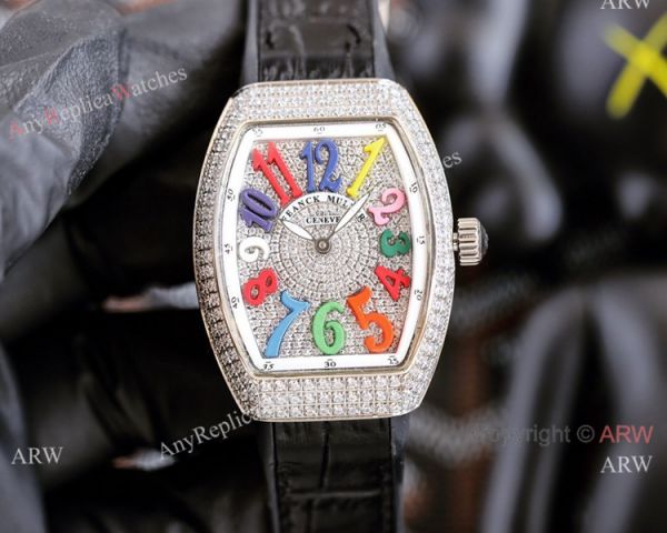 Swiss Quartz Franck Muller Vanguard Lady Watches Purple Gummy Strap Swiss Quartz Franck Muller Vanguard Lady Watches Purple Gummy Strap