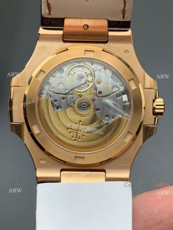 3K Factory Patek Philippe Nautilus 5711R Rose Gold Brown Leather Strap 3K Factory Patek Philippe Nautilus 5711R Rose Gold Brown Leather Strap