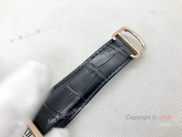 Clone Cartier Tank Automatic Rose Gold White Dial Watch Men Clone Cartier Tank Automatic Rose Gold White Dial Watch Men