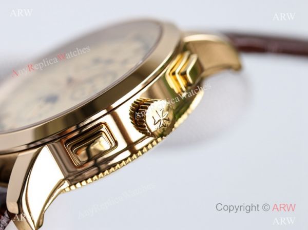 TW Factory Copy Vacheron Constantin Traditionnelle Perpetual Calendar Watch Gold Chronograph Dial TW Factory Copy Vacheron Constantin Traditionnelle Perpetual Calendar Watch Gold Chronograph Dial