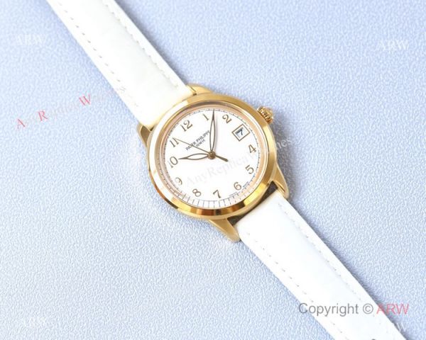Swiss 9015 Patek Philippe Calatrava Replica Watch Yellow Gold Case Swiss 9015 Patek Philippe Calatrava Replica Watch Yellow Gold Case