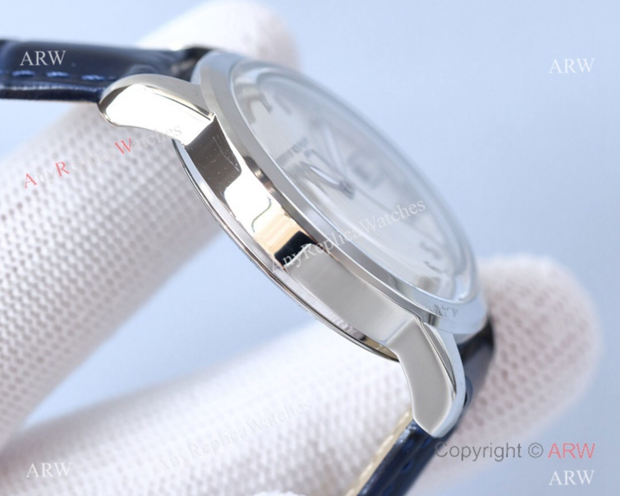 Swiss 9015 Patek Philippe Calatrava Replica Watch Blue Leather Strap Swiss 9015 Patek Philippe Calatrava Replica Watch Blue Leather Strap