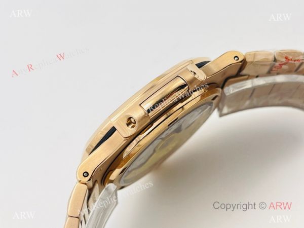 PFF Factory V4 Patek Philippe Nautilus Replica Watch Swiss 9015 Rose Gold Brown Dial PFF Factory V4 Patek Philippe Nautilus Replica Watch Swiss 9015 Rose Gold Brown Dial