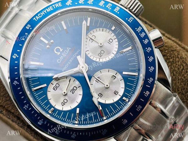 2021 New! Swiss Omega Speedmaster 7750 Watch Blue Bezel Stainless Steel 2021 New! Swiss Omega Speedmaster 7750 Watch Blue Bezel Stainless Steel