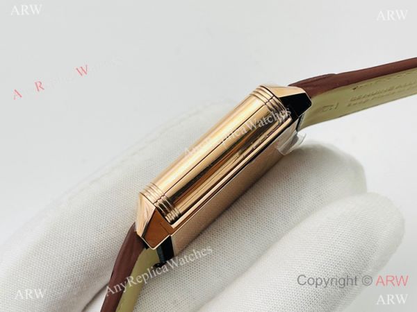 (ANF ) Swiss Grade One Jaeger-LeCoultre Reverso Duoface 29mm Watch Rose Gold Rhodium Gray Face (ANF ) Swiss Grade One Jaeger-LeCoultre Reverso Duoface 29mm Watch Rose Gold Rhodium Gray Face